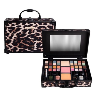 Trusa de machiaj tip servietă cu model animal print Wild Safary 32021, Magic Studio foto