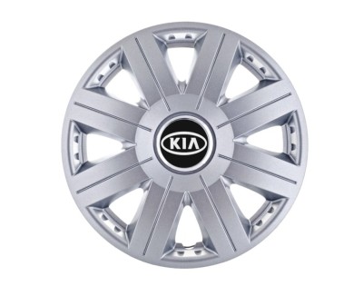 Set 4 capace roti Cosmos cromat R15, pentru gama auto Kia foto