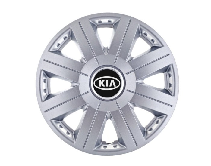 Set 4 capace roti Cosmos cromat R15, pentru gama auto Kia