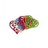 Accesorii pentru activitati senzoriale,inima,fetru,6 bucati set