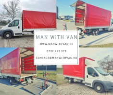 Autoutilitara cu lift pentru mutari ai transport