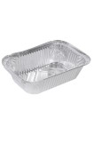 Set de tăvițe de aluminiu de unică folosință, argintii, 5 buc, 20x13,8x5cm