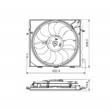 GMV radiator electroventilator Renault Espace, 2015-, dimensiune mm, Aftermarket, Rapid