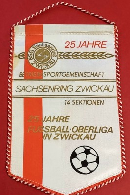 Fanion fotbal - BSG SACHSENRING ZWICKAU (Germania Democrata) foto