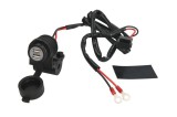 Priza moto 12V Oxford, 2x usb, negru