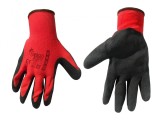 Mănuși de protecție GEKO, mărimea 9, Latex roșu, G73532