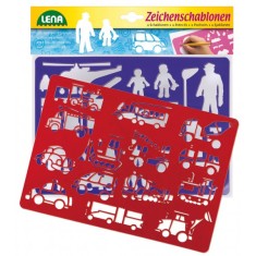 Set sabloane Lena vehicule si oameni