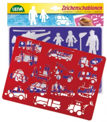 Set sabloane Lena vehicule si oameni foto