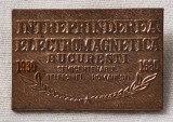 Intreprinderea ELECTROMAGNETICA Bucuresti, semicentenarul telefoniei romanesti 1930-1980, Insigna rara