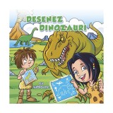 Desenez dinozauri (cu șabloane) - Paperback brosat - *** - Nomina