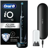 Periuta de dinti electrica Oral-B iO10 cu incarcator iOSense, Tehnologie Magnetica si Micro-Vibratii, Inteligenta artificiala, Display led, Senzor de
