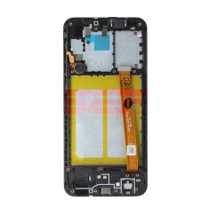 LCD+Touchscreen cu Rama Samsung Galaxy A20e / A202 BLACK COMPATIBIL