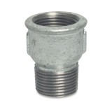 Fiting cu filet din fontă maleabilă mufă-niplu 1" IG x 1" AG