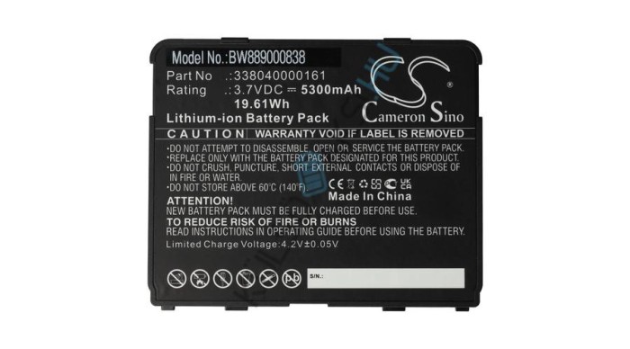 &Icirc;nlocuire baterie tabletă VHBW pentru Matic 338040000161 - 5300 mAh 3,7 V Li-Ion