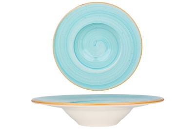 Bonna Farfurie cu paste - Aqua - Por&amp;Aring;&amp;pound;elan - 28 cm (400cc) - set de 2 foto