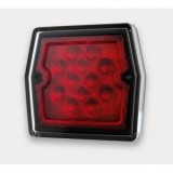 Lampa Ceata Spate LED Fristom FT-223, 12-15V, Omologare E9, Carcasa Policarbonat, 99.6x93mm