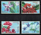 Timbre Grenada 2000 - Flori, Serie Completa MNH, Colectie Accesorii