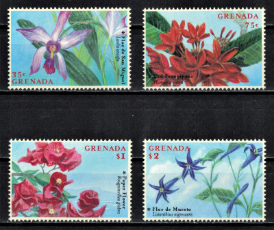 GRENADA 2000 - Flori / serie completa MNH foto