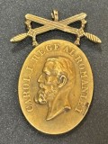 Medalie Bărbăție și Credință CAROL I cu spade