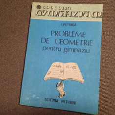 I PETRICA PROBLEME DE GEOMETRIE PENTRU GIMNAZIU