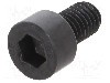 Surub M5, o&amp;#355;el, lungime 8mm, cap rotund, pas filet 0.8, BOSSARD - 1000349