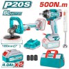 TOTAL - KIT COMBO 20V ( MASINA DE INSURUBAT ,MASINA DE POLISAT, BLENDER) PowerTool TopQuality