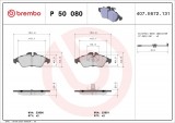 Set placute frana BREMBO P50080