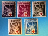 TIMBRE ROM&Acirc;NIA LP145/1941 CRUCEA ROȘIE -Serie simpla -MNH, Nestampilat