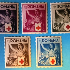 TIMBRE ROMÂNIA LP145/1941 CRUCEA ROȘIE -Serie simpla -MNH