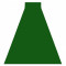 Traversa anti-alunecare RUMBA 1967 o singură culoare verde, 200 cm