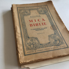 NICODIM PATRIARHUL,MICA BIBLIE CU ICOANE LA INDEMANA CRESTINILOR. MAN.NEAMT 1944