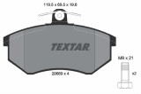 Set placute frana TEXTAR 2066921