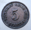 1.288 GERMANIA 5 PFENNIG 1913 E, Europa, Cupru-Nichel