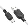 Cablu USB-A la USB-C Hoco X90, 3A, 1m, Alb, Transfer Date, Incarcare Rapida, Compatibil Telefoane, Tablete