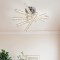 Lustra LED cu telecomanda LUELLA 64W 5 Elemente, Liniara, lumina Rece/Calda/Neutra, Dimabila, Argintiu ModernLight Concept