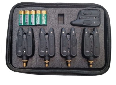 Set 4 Avertizori plus Statie cu penar pentru transport si baterii incluse foto
