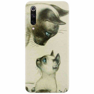 Husa silicon pentru Xiaomi Mi 9, Little Cat foto