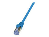 PATCH CORD S/FTP LOGILINK Cat6a- LSZH- cupru- 1 m- albastru- AWG26- dublu ecranat CQ3036S