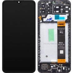 Display cu Touchscreen Samsung Galaxy A13 A135, cu Rama, Negru, Service Pack GH82-28508A foto
