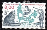 TAAF 1999, Fauna, Pisici Arta, serie neuzată, MNH, Nestampilat