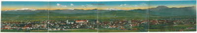 4857 - MARAMURES, Panorama, Romania - old 4 postcards - unused foto