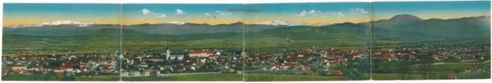 4857 - MARAMURES, Panorama, Romania - old 4 postcards - unused