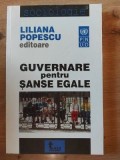 Guvernare pentru sanse egale- Liliana Popescu