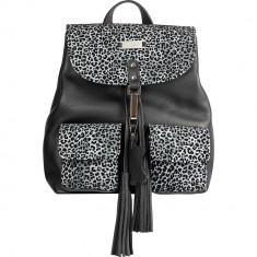 Light Grey Animal Print Limited Edition Leather Backpack foto