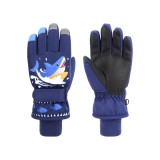 Mănuși de schi pentru copii, mănuși de zăpadă de iarnă, mănuși impermeabile și rezistente la v&acirc;nt pentru snowboard, mănuși pentru sporturi &icirc;n aer libe