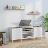 VidaXL Comodă discuri, alb, 121x38x48 cm, lemn prelucrat