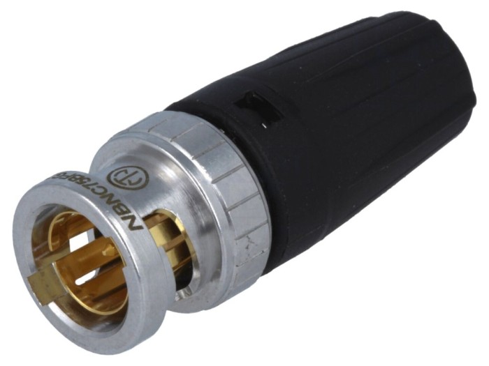 Conector BNC tată ecranat 75&Omega;