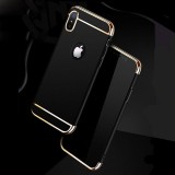 Husa Apple iPhone X, Elegance Luxury 3in1 Negru, MyStyle