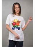 TRICOU TEDDY BEAR IRIS Alb L-XL