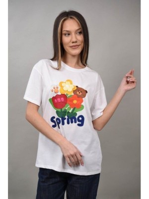 TRICOU TEDDY BEAR IRIS Alb L-XL foto